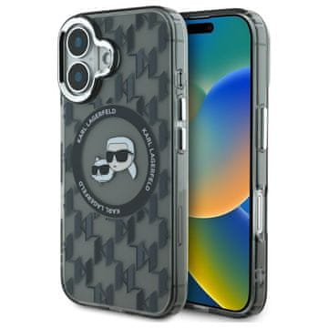 Karl Lagerfeld MagSafe Monogram maskica za iPhone 16 crna