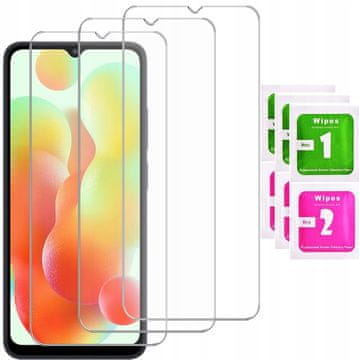 3x kaljeno staklo za Xiaomi Redmi 12C zaštitna folija za ekran 9H set od 3