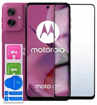 Kaljeno staklo za Motorola Moto G55 5G preko cijelog zaslona 5D staklo