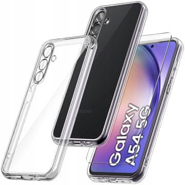 Futrola za Samsung Galaxy A54 5G ojačana 360° prozirna + staklo