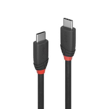 Lindy USB 3.2 kabel tipa CC 1 m, 20 Gbps, crna linija, 36906