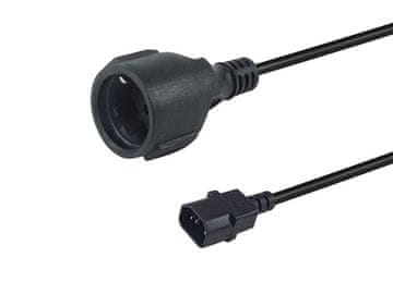 Equip 112106 Kabel za napajanje Crni 0,25 m IEC C14 CEE7/3