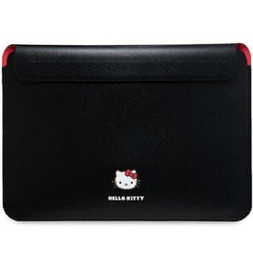 HELLO KITTY Crna torba za laptop s metalnim logotipom 14"