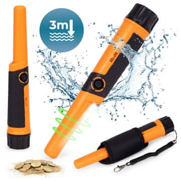 Northix Vodootporni Pinpointer detektor metala s LED svjetlom