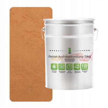 EE Unutarnji arhitektonski beton 15 kg Caramel F596 | Efekt potkrovlja