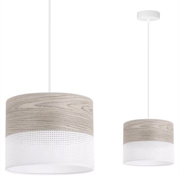 GH JEDNOSTAVNA VISEĆA LAMPA, SJAJ OD BIJELOG HRASOVOG FURNIRJA 20 CM