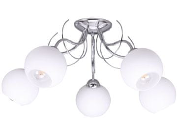 Elegantna stropna lampa za spavaću sobu sa staklenim sjenilom