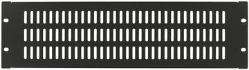 3U 19" rackmount panel, crni, ventilirani, 49814, RAB210BL