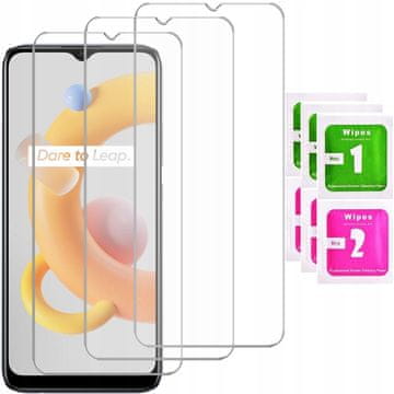 3x kaljeno staklo za realme C11 221 / C2 staklo | 3-PAKIRANJE