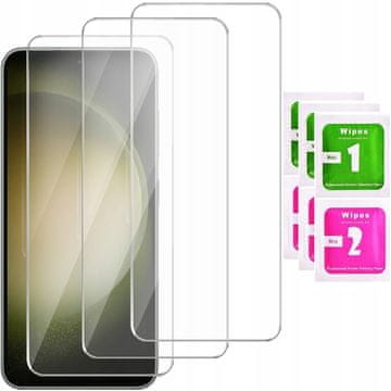 3x kaljeno staklo za Samsung Galaxy S23 zaštitna folija za ekran 9H set od 3