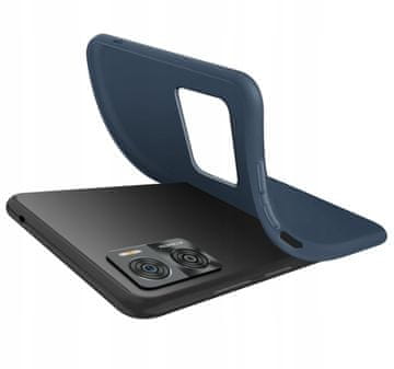 Mat tamnoplava maskica za Motorola Moto E22 / E22i + staklo