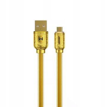 WDC-161 USB - microUSB kabel za brzo punjenje zlatne boje