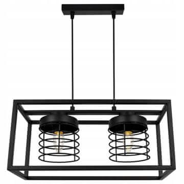 Viseća lampa kavez elegantan metalni abažur