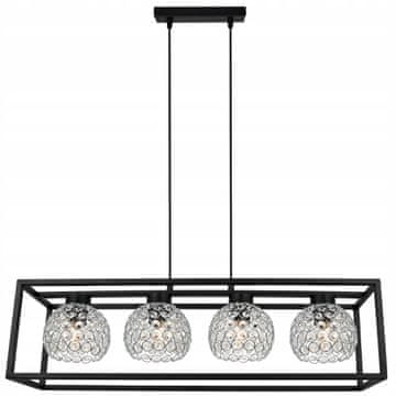 Viseća lampa elegantna kugla s kristalima