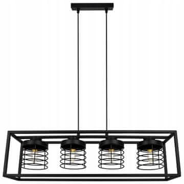 Viseća lampa kavez elegantan metalni klon
