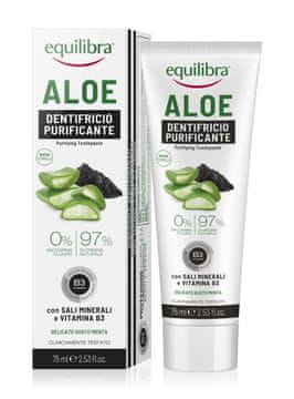 Beauty Formulas Equilibra Aloe pasta za čišćenje zubi s aktivnim ugljenom 75 ml