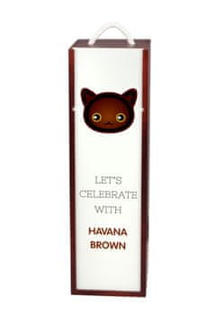 Havana Brown - kutija za vino s grafikom i natpisom