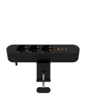 MicroConnect višenamjenska stolna utičnica 3P + USB-C/A 67W