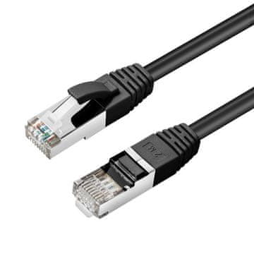 MicroConnect RJ45 patch kabel Cat6 S/FTP mrežni kabel 0,25 m crne boje