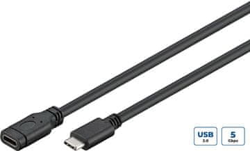 MicroConnect USB-C 3.2 Gen 1 kabel 0,5 m USB C crno-srebrni