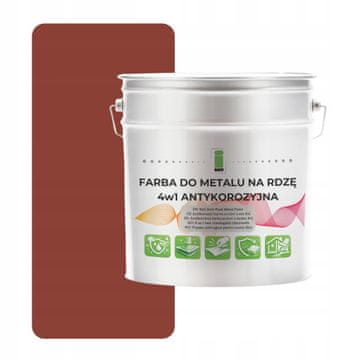 EE Boja za metal protiv hrđe 4u1 cigla RAL8004 pocinčani čelik 2,5L saten