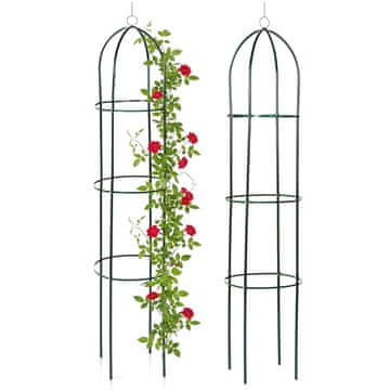 Artemis Vrtna pergola, stupasti obelisk, stalak za biljke s motkom i stupom 194 cm