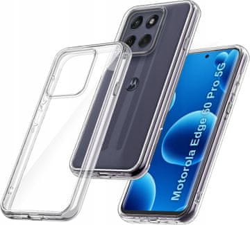 Prozirna maskica za Motorola Edge 60 Pro 5G ojačana prozirna maskica 2MM