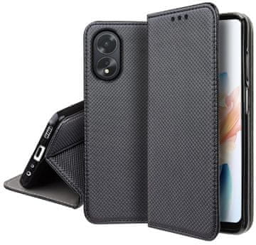 Maska za Oppo A38 4G pametnu magnetnu futrolu s zatvaračem + staklo