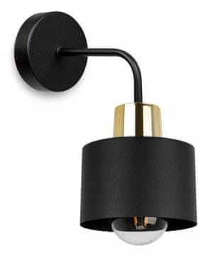 Zidna lampa kinket plafon sjenilo crna LED