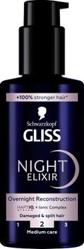 Schwarzkopf Gliss Overnight Reconstruction regenerirajući tretman za oštećenu kosu 100 ml