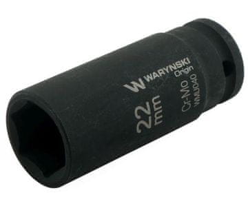 Dugi šesterokutni udarni ključ 1/2". 22 mm. CrMo. DIN 3129. Waryński