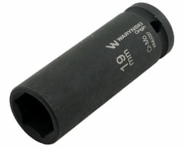 Dugi šesterokutni udarni ključ 1/2". 19 mm. CrMo. DIN 3129. Waryński