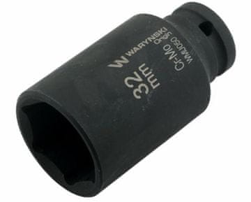 Dugi šesterokutni udarni ključ 1/2". 32 mm. CrMo. DIN 3129. Waryński