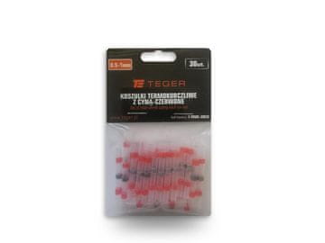EG Set termoskupljajućih cijevi s limom 0,5-1 mm, crvene boje,