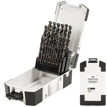 Set HSS-G metalnih svrdla, brušena, 25 dijelova, 1-13 mm,