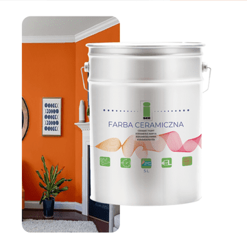 EE KERAMIČKA BOJA ZA ZIDOVE, PERIVA, NARANČASTA, 5 L, OTPORNA NA MRLJE
