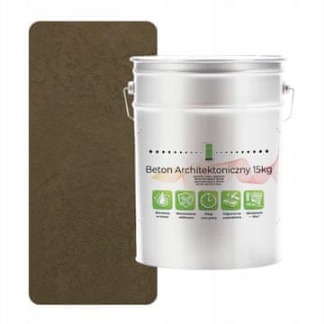 EE Unutarnji arhitektonski beton 15 kg Tamno kaki F456 | Efekt potkrovlja