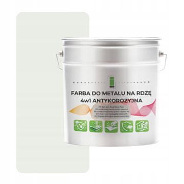 EE Metalna boja za hrđu 4 u 1 bijela RAL9003 pocinčani čelik 2,5L polumat
