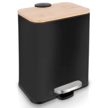 Artemis Metalna kanta za otpad s pedalom za kupaonicu, kuhinju, ured, 5L