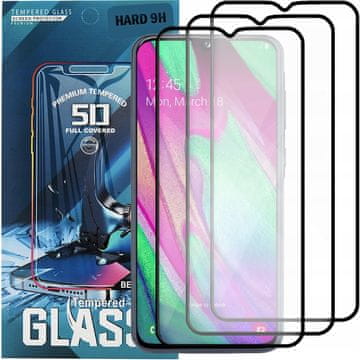 3x kaljeno staklo za Samsung Galaxy A4 (cijeli zaslon, puni 5D, 9H)
