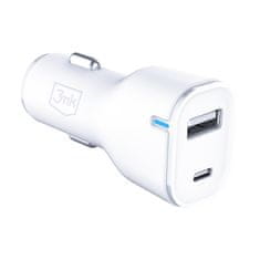 3M Dodaci - 3mk auto punjač 20W PD3.0 QC 3.0 USB 1A1C bijeli MM