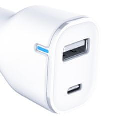 3M Dodaci - 3mk auto punjač 20W PD3.0 QC 3.0 USB 1A1C bijeli MM