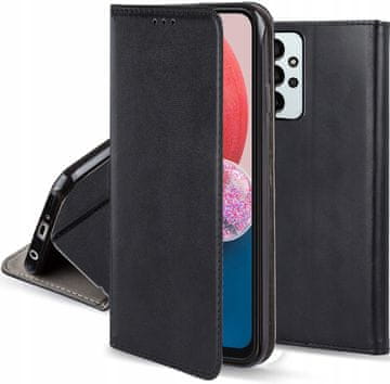 Pametna magnetska crna maskica s preklopom za Samsung Galaxy A13+ staklo