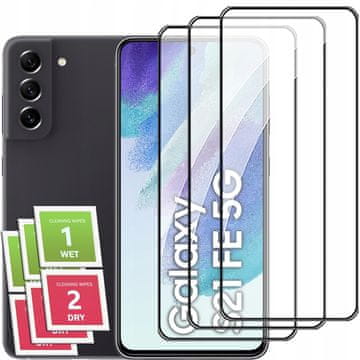 3x kaljeno staklo za Samsung Galaxy S21 FE 5G cijeli ekran 5D