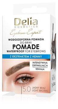 DELIA Eyebrow Expert vodootporna pomada za obrve 5.0 svijetlosmeđa 7 g