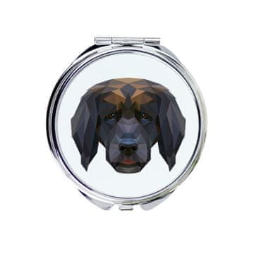 Leonberger - ogledalo s fotografijom i geometrijskim natpisom tvrtke