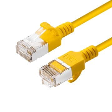 MicroConnect Cat6a U/FTP tanki mrežni kabel 0,15 m žuti mikrokonektor