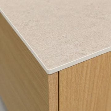 HPL radna ploča za ormarić za umivaonik 60 cm 60,5x40 cm Babylon Slate s rupama