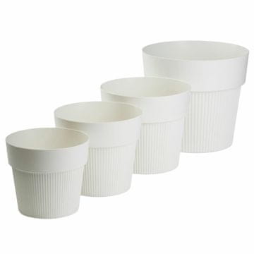 Set lonaca SILVA LINE reciklirani krem 4 kom