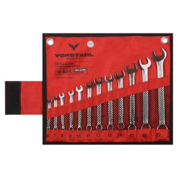 SET KOMBINIRANIH KLJUČEVA OKASTIH KLJUČEVA CrV čelik 12 kom 6-22 mm